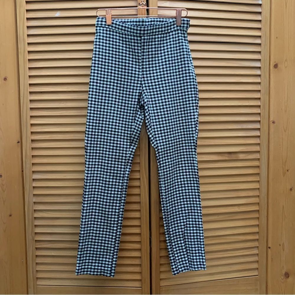 Free People Black and White High Rise Pants size 2